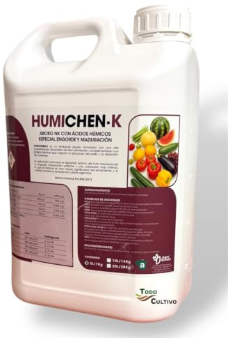 ABONO A BASE DE ÁCIDOS HÚMICOS Y ALTO EN POTASIO 32% 5 L. HUMICHEN-K 5L