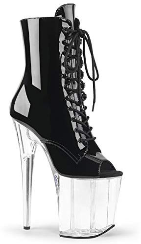 Pleaser FLAMINGO-1021 Blk Pat/Clr UK 4 (EU 37)