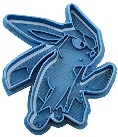 Cuticuter Glaceon Pokémon Moule de Biscuit, Bleu, 8 x 7 x 1.5 cm