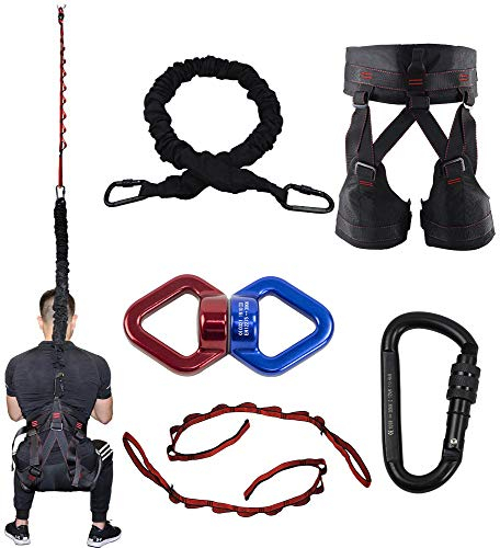 DASKING Bungee Sport Widerstand Bands Für Home Gym Workout Yoga Hürden Gürtel Gravity Bungee Training Pro Sport Geräte Ideal Für Familie Gym Studio (60kg)