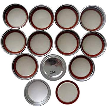 Mason Jar Wide Mouth Lids and Bands/Lot of 12 (Wide Mouth - 24 Lids)