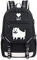 WANHONGYUE Undertale Spiel Cosplay Leuchtend Rucksack Schultasche Laptop Backpack mit USB-Ladeanschluss Schwarz / 8