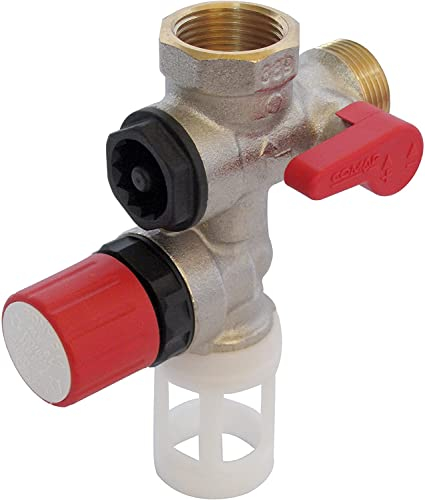 Comap S600009 Gruppo di Sicurezza 889 Diritto per scaldabagno Elettrico e cumulo Verticale, Senza Colore