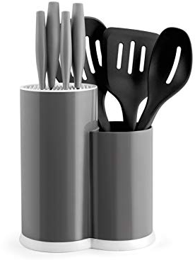 H&h ceppo 4 coltelli inox + 3 mestoli nylon