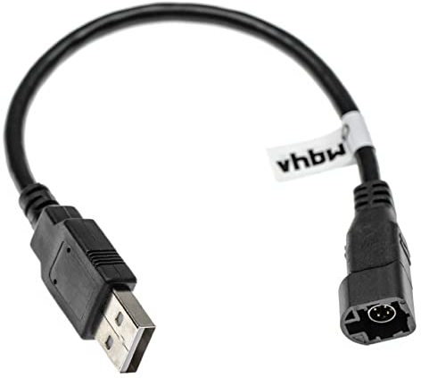 vhbw Adapterkabel kompatibel mit VW Golf 7 (2012+), Golf Plus (2005+) Auto, Fahrzeug - 4 Pin Autoradio Buchse auf USB A Stecker