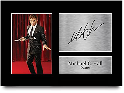 HWC Trading A4 Michael C. Hall Dexter Dexter Geschenke gedruckt Autogramm Bild für TV-Fans signiert - A4
