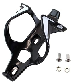 KTM Fahrrad Flaschenhalter - Wing II- Trinkflaschenhalter, Getränkehalter, Halter, Fahrradflaschenkäfig, Wasserflaschenhalter, vordere Entnahme, Leicht, 3 Farben zur Auswahl, Farbe:Schwarz/Weiß