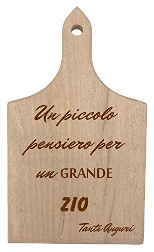 Incidiamo Tagliere da Cucina Zio Un Piccolo Pensiero per Un Grande Zio - Idea Regalo Compleanno Zio