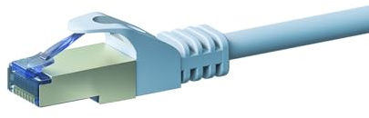 Danicom CAT 6a Netzwerkkabel LSOH - S/FTP - 1,50 m - Weiß | POE, Ethernet, LAN, Patchkabel, Datenkabel, RJ45 - für Serverschränke, Switches, Router, Modems!