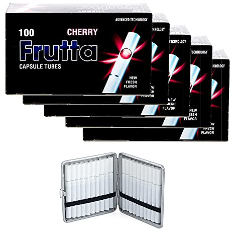 Frutta Click Hülsen mit Geschmack - Kirsche (Cherry) - 500 Hülsen inkl. gratis Etui