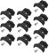 Guide De Câble À Vélos Cadre De Vélo Câble Guides De Câble Vélo Anti Frognation Bas Support De Câble Porte-câble avec Vis 10pcs