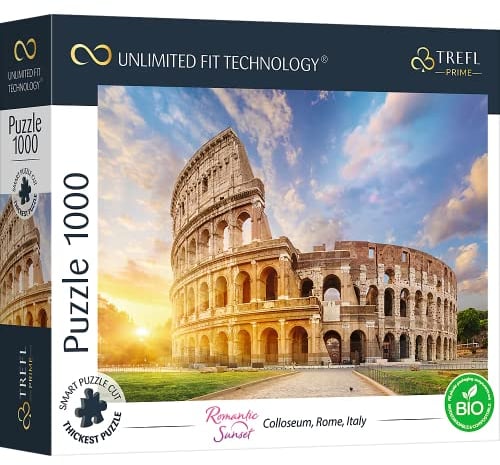 UFT Puzzle 1000 - Romantic Sunset: Sonnendurchflutetes Kolosseum, Rom, Italien