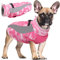 Hjyokuso Hundemantel Wasserdicht, Wintermantel Hund, Hundejacke für Kleine Mittel Große Hunde, Winddichte Hundekleidung Winterjacke mit Reflektierender Streifen und Reißverschluss - Rosa M