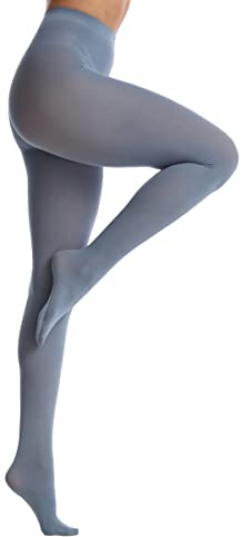 Mallas opacas suaves para mujer 80 Den, medias para mujer, Lago Primavera, S-M
