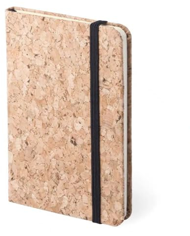 Notizbuch aus Kork | Edles Notepad mit Einband aus Korkstoff | DIN A5 | beige | Hardcover | Für Schule, Uni, Privates und Business | Kork aus Portugal