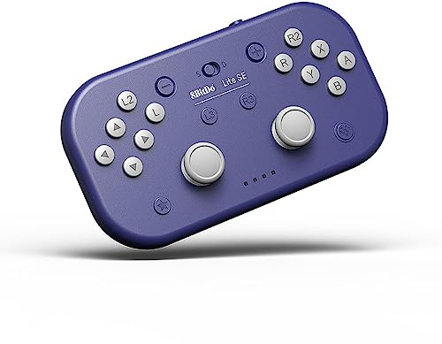 8bitdo Lite SE Bluetooth Gamepad for Switch, Android, iPhone, iPad, macOS and Apple TV, for Gamers with Limited Mobility (Purple)