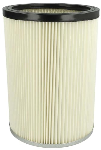 vhbw Faltenfilter kompatibel mit Kärcher NT 801 B1 Nass | & Trockensauger - Filter, Patronenfilter, Papier / Kunststoff, Weiß