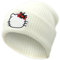 Ohjijinn Anime Beanie Niedliche Kawaii Beanie Strickmütze, Lustige Beanie Mütze Winter Skifahren Slouchy Warm Cap für Frauen Mädchen, Weiss/opulenter Garten, Einheitsgröße
