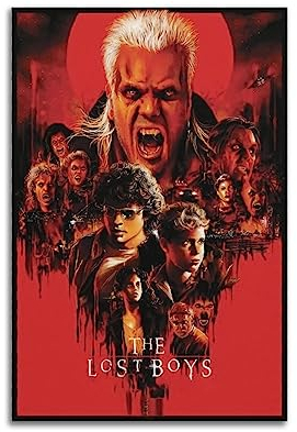 V BY N The Lost Boys Poster Vintage Art Cover Room Decor Aesthetic Bedroom Decor Canvas Poster For Bedroom 12x18inch(30x45cm) Unframe-style