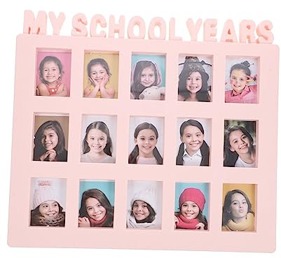 HOMSFOU Bilderrahmen Für Schulfotos Tischbilderrahmen Für Fotos Schulzeit Kinderbilderrahmen Für Erinnerungen Bilderrahmen Für Kinderzimmer Und Wohnzimmer
