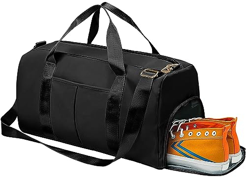 Sporttasche-Tragetasche Gym Bag Damen und Herren,Sporttasche mit Schuhfach und Nass Trockentrenner mit Trolley Weekender Sporttasche groß für Fitnessstudio, Sport, Reisen