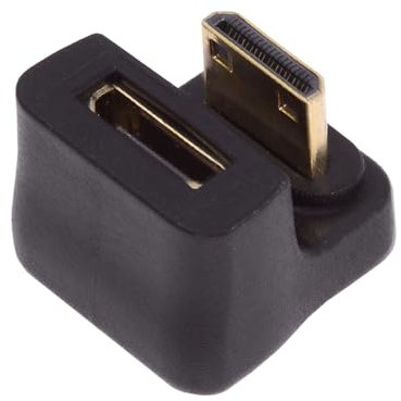 cablecc Mini HDMI 1.4 vers le haut en forme de U à 360 degrés coudé mâle vers mini femelle