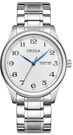 CIVO Edelstahl Armbanduhr für Herren - Analog Datum Business Uhr 40mm Einfache Casual Wasserdicht Quarz Klassische Geschenke für Männer
