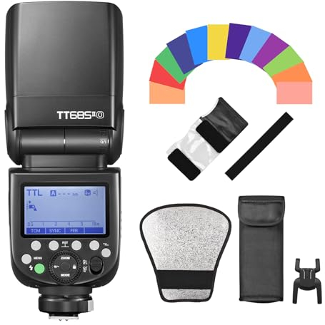 Godox Thinklite TT685IIO TTL On-Camera Speedlite 2.4G Wirelss X System Flash GN60 High Speed 1/8000s Sostituzione per Olympus E-M10II E-M5II E-M1 E-PL8 7 6 5 E-P5 E-P3 PEN-F Panasonic