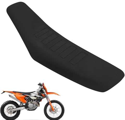 Funda Asiento Moto de Cross,Funda de Asiento Pinza Moto Impermeable de Goma Suave Universal para Motocross Dirt Bike Pit Bike-Negro