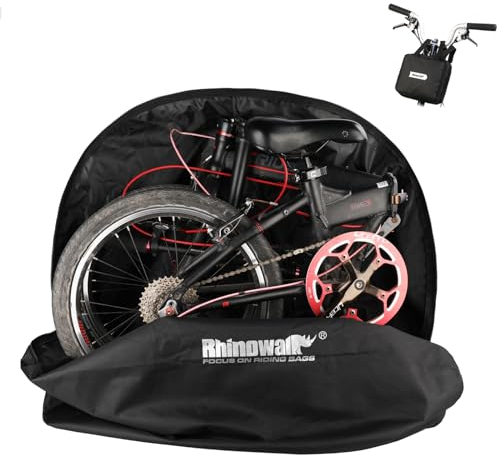BAIGIO Klappbar Fahrrad Transporttasche 20 Zoll Faltrad Schutzhülle Abdeckung Wasserdicht Klapprad Trandportschutz Reisetasche Tragetasche Aufbewahrungstasche für Mountainbike Rennrad
