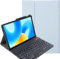 YHFZR Tastatur Hülle für Oppo Pad Neo 11,4 Zoll, (QWERTY Layout) Ultradünn Flip Entfernbar Drahtloser Keyboardständer Ledertasche für Oppo Pad Neo 11,4 Zoll, Blau