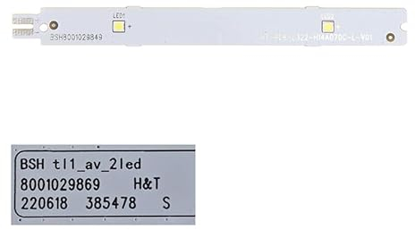 Qxiao Premier 3V Lighting LED-Streifen BSH 9001030205 für Siemens Bosch Kühlschrankkomponenten