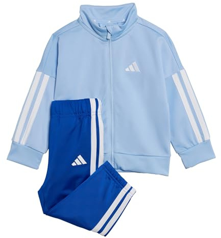 adidas Unisex Baby Essentials Climacool Track Suit, Glow Blue/White, 0-3 Months