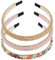 scicent Haarreifen Damen 3 Stück Strass Verziert Haarband Barock Kristall Seite Modische Haarreife Dünne Stirnbänder Glänzende Rutschfeste Stirnband Hochzeit Haarschmuck Haar Dekoration - 28707