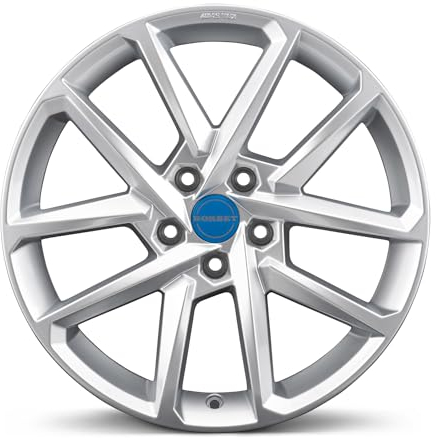4x Borbet Felgen Alufelgen N 6.5x17 ET39 5x112 crystal silver kompatibel mit VW Caddy CC e-Golf Golf Jetta Passat Scirocco Tiguan Touran T-Roc
