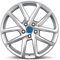 4x Borbet Felgen Alufelgen N 6.5x17 ET39 5x112 crystal silver kompatibel mit VW Caddy CC e-Golf Golf Jetta Passat Scirocco Tiguan Touran T-Roc