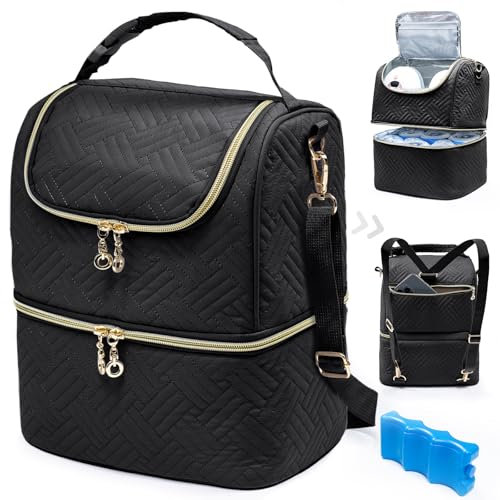 Breastmilk Storage Bag with Ice Pack for 6 Mam Bottles - Breast Pump Bag with Cooler Bag for 6 Baby Bottles Up to 9 Ounce - Breast Milk Pumping Bag, Bottle Cooler Bag for Daycare,Insulated Bottle Bag
