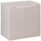 Lomadox Mobile da bagno 60 cm cashmere beige scanalato armadio frontale lavabo 2 ante (larghezza x altezza x profondità) ca. 60 x 57 x 39 cm
