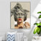 Yocheng Vintage David Portrait Statue Poster Lustige Graffiti-Wand Kunstdruck Griechische Mythologie Skulptur Leinwand Malerei Wohnkultur 40x50cm ohne Rahmen