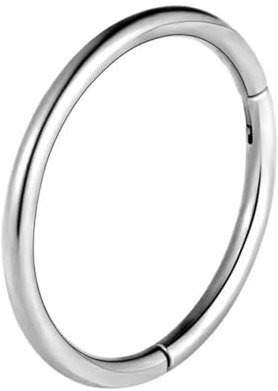 TNTINK - Piercing Nasen-, Ohren-, Lippen-, Nabel-, Bauchnabelanhänger - Ohrring aus Chirurgenstahl (Silver, 1,2 * 8mm)