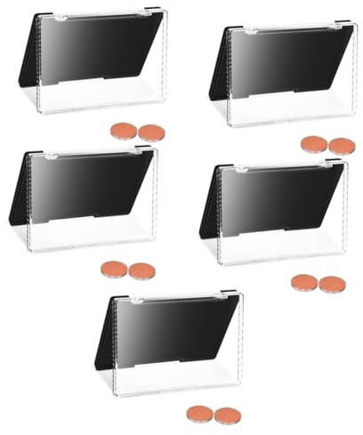 Beavorty 5pcs Magnetic Makeup Palette Eyeshadow Palette Storage Box Empty Bottom Lid for Daily Use