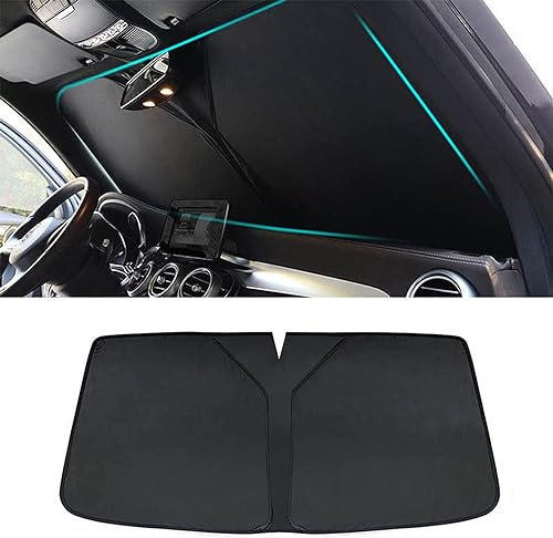 Parasol Coche Delantero para Ford Focus Sedan 2019-, Plegable Parabrisas Protección Solar Enfriamiento UV Protector