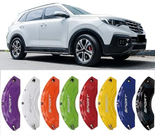 4pc Brake Caliper Covers Compatible Front Rear for KIA SPORTAGE Accessories (Purple)