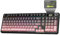 MAMBASNAKE × ATTACK SHARK X98 Pro Wireless Gaming Keyboard,LED Smart Display&Knob,96% BT/2.4G/USB-C Mechanical RGB Keyboard,Side Engraved, 98 Keys UK Layout,Hot Swappable,Gasket Structure(Pink)