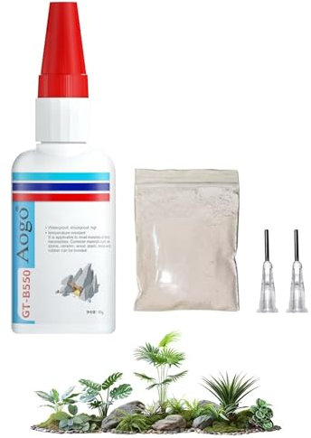 Colle Aquarium, 50g Aquarium Sous L'eau Colle Forte, Super Glue Extra Forte, Sous L'eau Colle Forte, Colle pour Aquarium, Super Glue pour Les mousses et Plantes dans Tous Les Aquariums d'eau