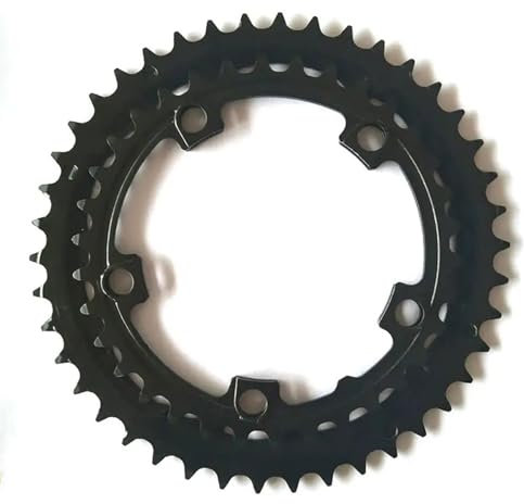 AYXAMO Plato De Bicicleta，Plato Bicicleta MontañA Plato Doble, Plato de Cadena, 34T, 42T, 52T, Rueda de Cadena, 34, 42 y 52 Dientes, con 110 BCD(34T 42T)