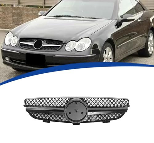 JIANXKILB Kühlergrill Außentuning-Zubehörteile für Mercedes Benz CLK Class W209 GLK320 GLK500 2003-2009, Auto Frontgrill Vorderen Stoßfänger Grill Auto Grill Ersatz Zubehör