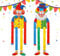 2 Stück Clown Deko Karneval, Clown Banner Karneval Deko, Faschingsdeko Hängend, Clown Deko für Karneval und Geburtstagsparty, Karneval Deko für Tür und Wand, Zirkus Clown Dekoration