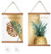 KATLKIU Lot de 2 cadres magnétiques en bois 21/31 cm – Cadre mural réutilisable avec crochets pour impressions A4, photos, peintures, décoration maison et bureau