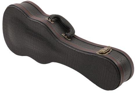MagiDeal Ukulele Hard Case, Ukulele -Gig -Tasche, PU Heavy Duth Duth Duth Duth Duth of Waterfof Ukulele Bag, Black 26inch